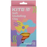 Plastelina woskowa Kite Fantasy Pastel K22-086-2P, 12 kolorów, 200 g