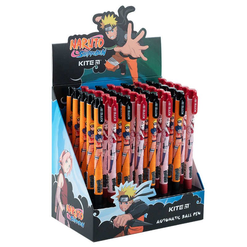 Długopis kulkowy automatyczny Kite Naruto NR23-363, niebieski