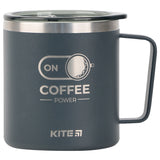 Kubek termiczny Kite K22-379-01-2, 400 ml, grafit Coffee ON