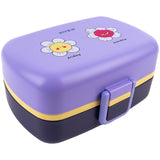 Śniadaniówka z przegródkami i sztućcami Kite K23-180-2, 1150 ml, fioletowy