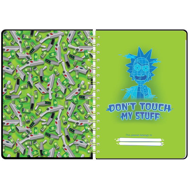 Щоденник на спіралі Kite Rick and Morty RM23-438, тверда обкладинка