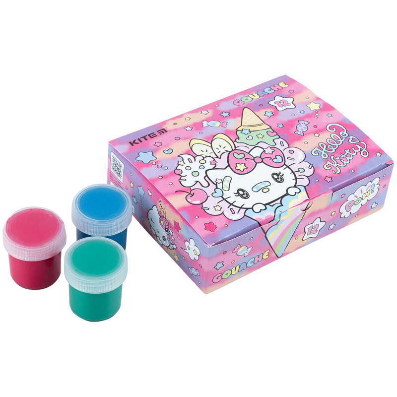 Gwasz Kite Hello Kitty HK23-063, 12 kolorów