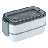 Śniadaniówka podwójnа z sztućcami Kite K23-183-1, 1400 ml, biały