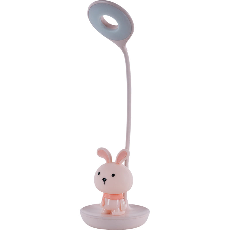 Lampa stołowa LED z akumulatorem Bunny Kite K24-492-1-2, różowa