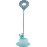 Lampa stołowa LED z akumulatorem Cloudy Bunny Kite K24-493-1-4, zielona