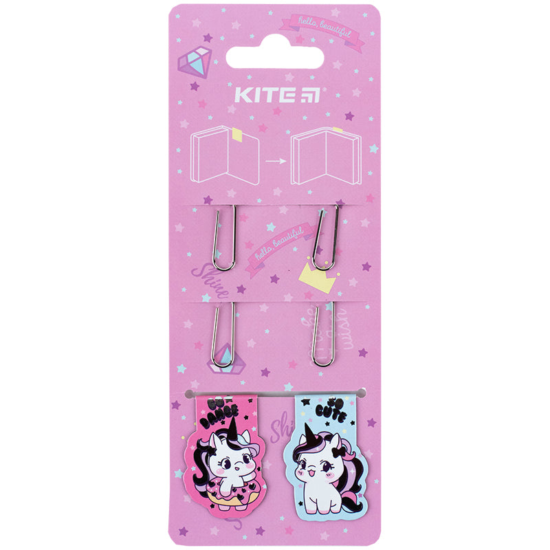 Zestaw magnetycznych zakładek z spinaczami Kite Diamond K24-495-1