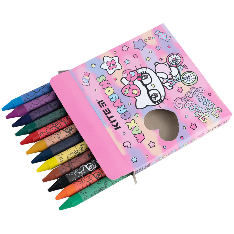 Крейда воскова Hello Kitty HK24-070, 12 кольорів