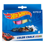 Крейда кольорова Kite Jumbo Hot Wheels HW24-073, 6 кольорів