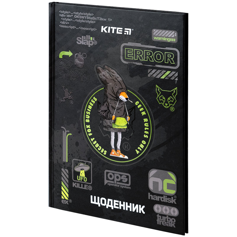 Щоденник шкільний Kite Fox Rules K24-262-9, тверда обкладинка