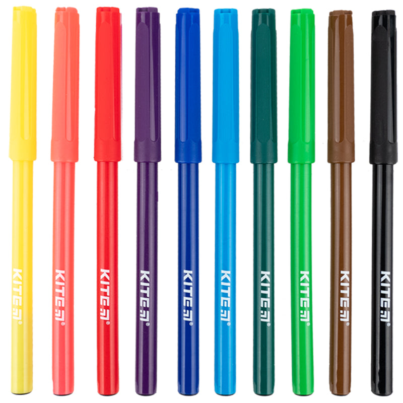 Фломастери Kite Classic K-455, 10 кольорів