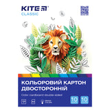 Karton kolorowy dwustronny Kite Classic K-289 (10 arkuszy / 10 kolorów), А5