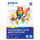 Papier kolorowy dwustronny Kite Classic K-293 (10 arkuszy / 10 kolorów), А5