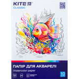 Papier akwarelowy Kite Classic K-267, А4, 10 arkuszy, 200 g/m2