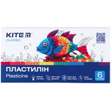 Plastelina Kite Classic K-081, 6 kolorów, 120 g