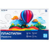 Plastelina Kite Classic K-089, 24 kolory, 480 g