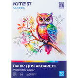 Papier akwarelowy Kite Classic K-268, А3, 10 arkuszy, 200 g/m2