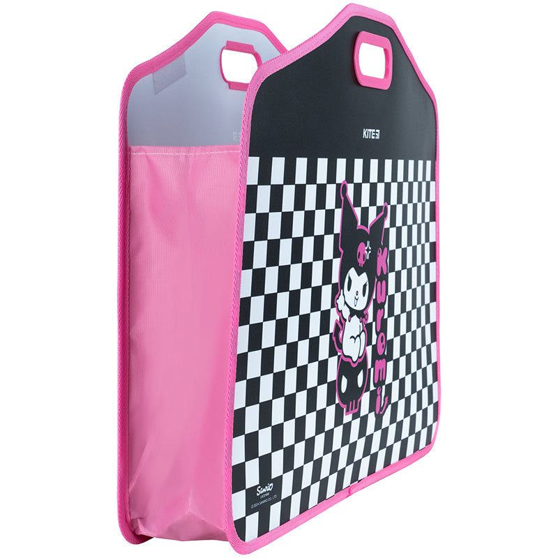 Teczka zapinana na rzep Kite Kuromi HK24-208, 1 komora, A3