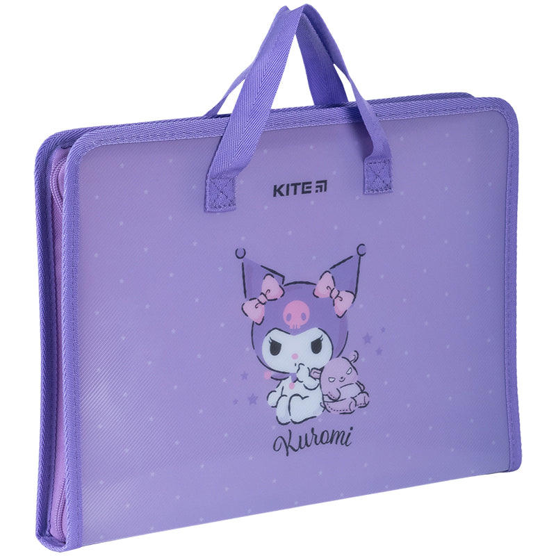 Папка-портфель на блискавці Kite Kuromi HK24-202, 1 відділення, A4