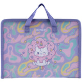 Teczka z rączką na suwak Kite Rainbow Catcorn K24-202-1, 1 komora, A4