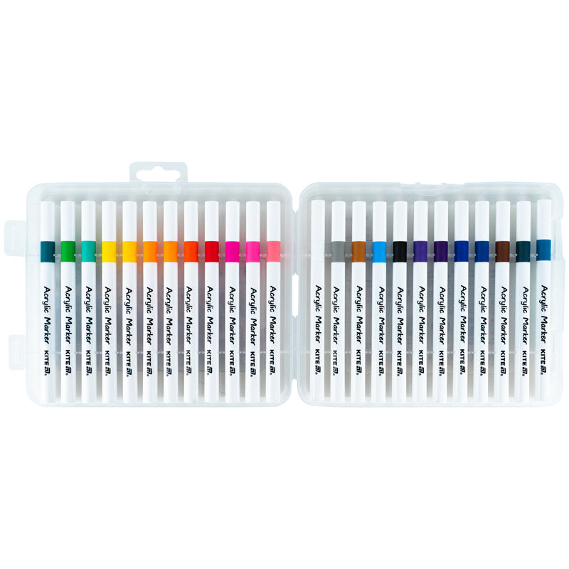 Markery akrylowe Kite Creative K-1157, zestaw 24 sztuki