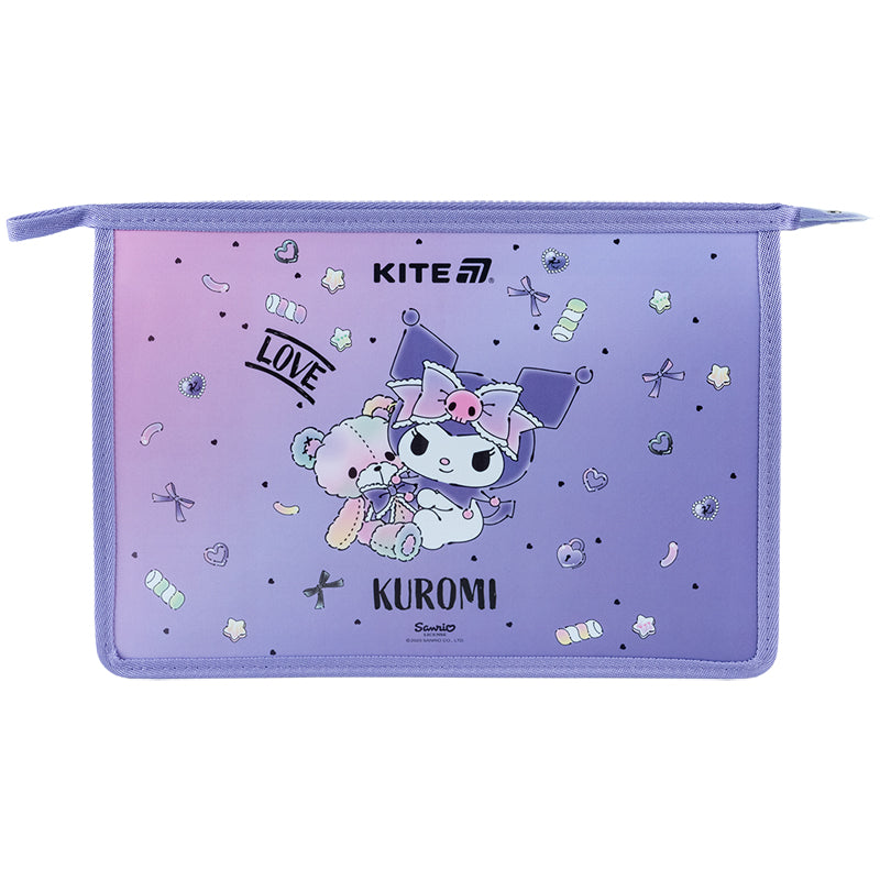Teczka na suwak Kite Kuromi HK25-428, A4+
