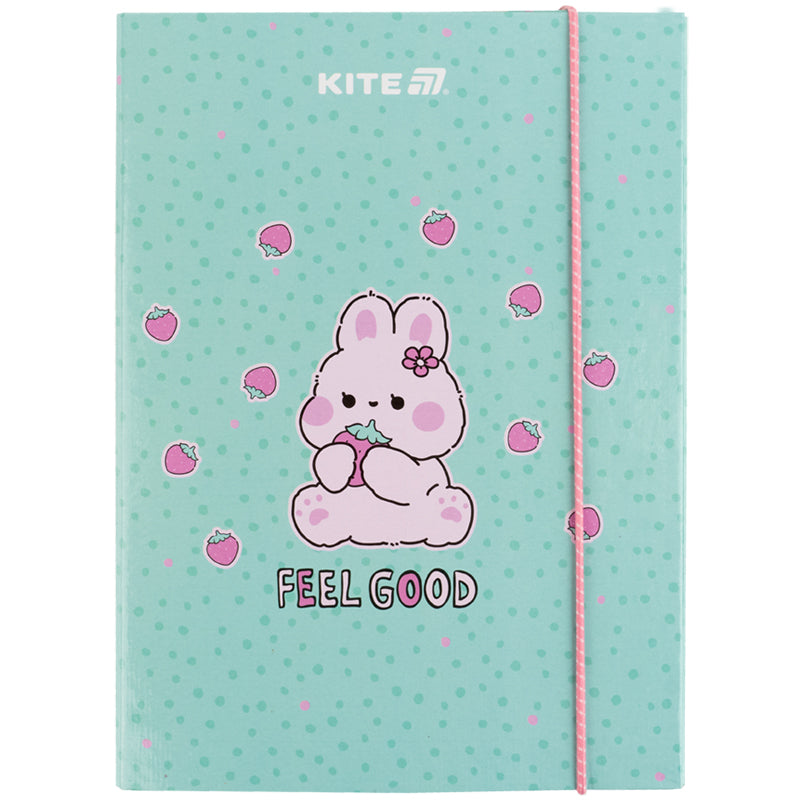Папка для зошитів на гумці Kite Feel Good K25-210-1, картон