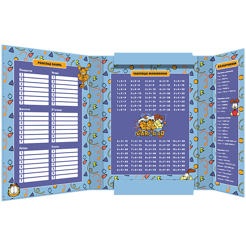 Teczka na zeszyty z gumką Kite Garfield GF25-210, karton