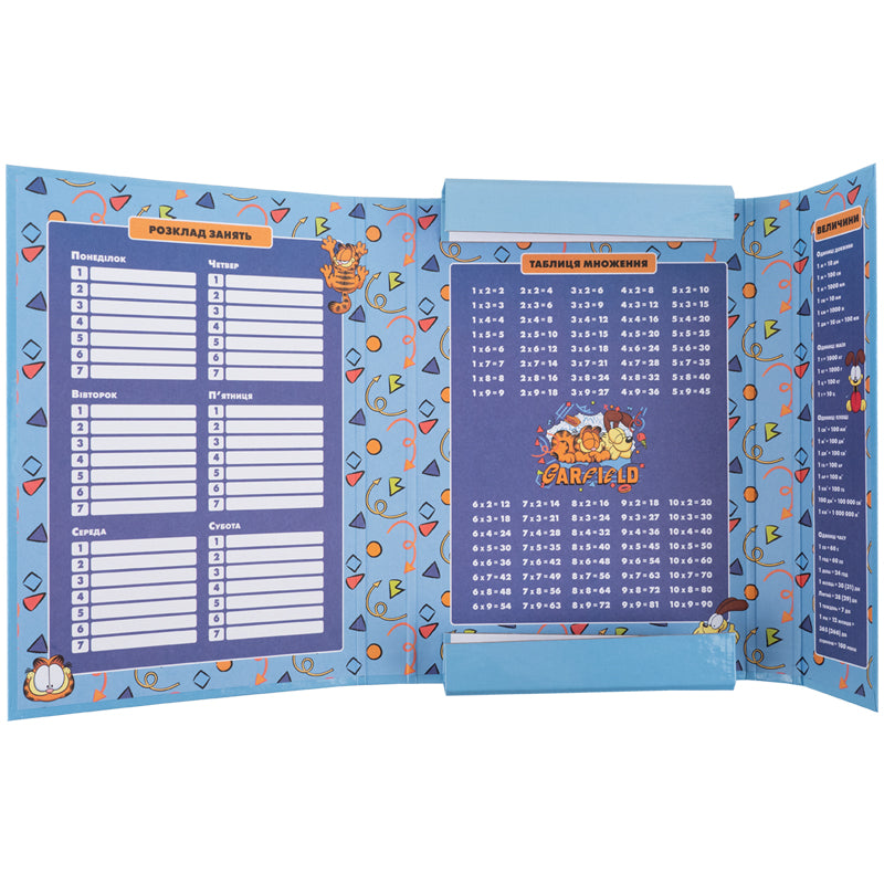 Teczka na zeszyty z gumką Kite Garfield GF25-210, karton
