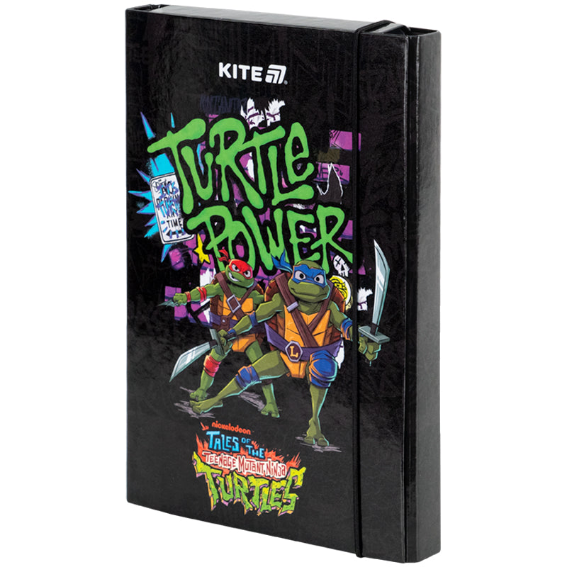 Teczka na zeszyty z gumką Kite Ninja Turtles NT25-210, karton