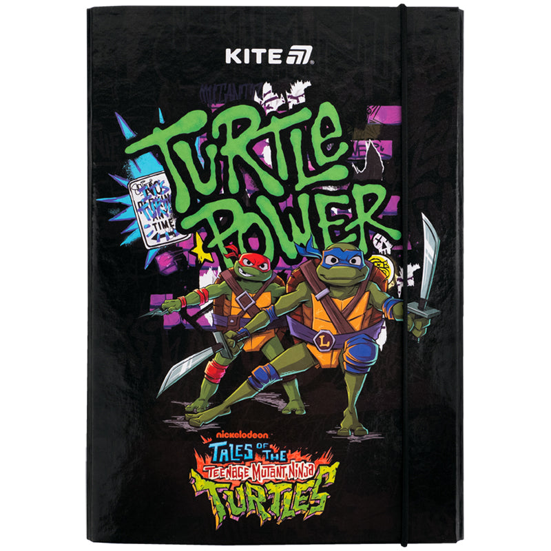 Teczka na zeszyty z gumką Kite Ninja Turtles NT25-210, karton