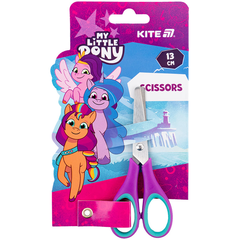 Nożyczki dla dzieci z wkładkami gumowymi Kite My Little Pony LP25-123, 13 cm