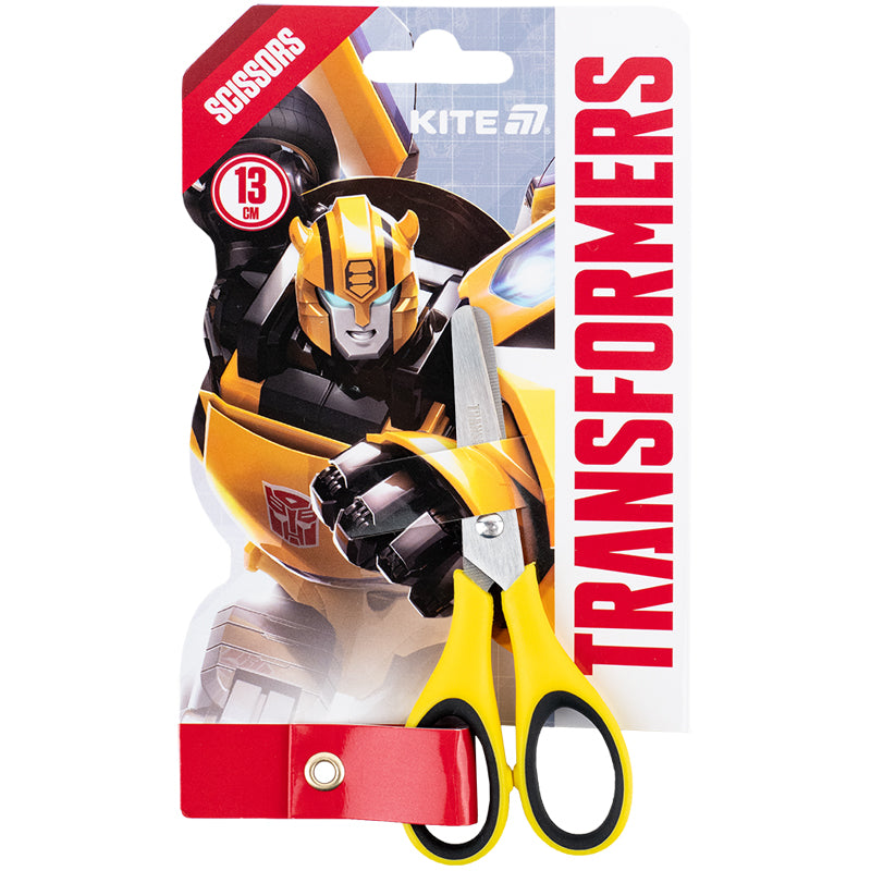 Nożyczki dla dzieci z wkładkami gumowymi Kite Transformers TF25-123, 13 cm