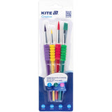 Zestaw 4 pędzli  syntetyk Kite Creative K-334-2