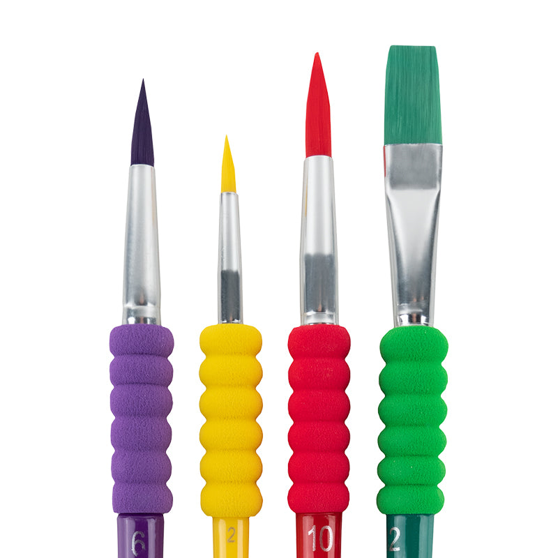 Zestaw 4 pędzli  syntetyk Kite Creative K-334-2