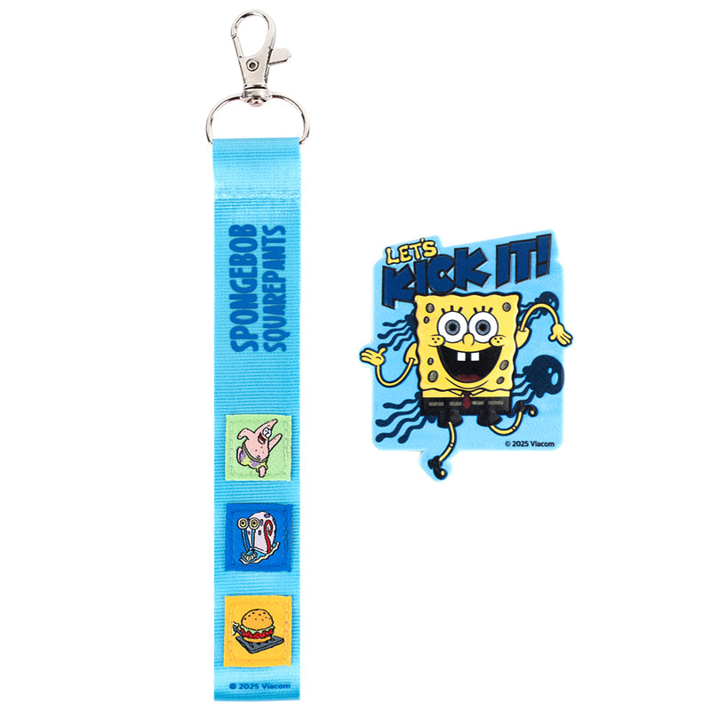 Zestaw plakietka na rzep i brelok zawieszek Kite SpongeBob SquarePants SB25-3010, 2 szt.