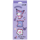 Zestaw plakietek na rzepy Kite Kuromi HK25-3012-1, 3 szt.