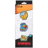 Zestaw plakietek na rzepy Kite Garfield GF25-3012, 3 szt.