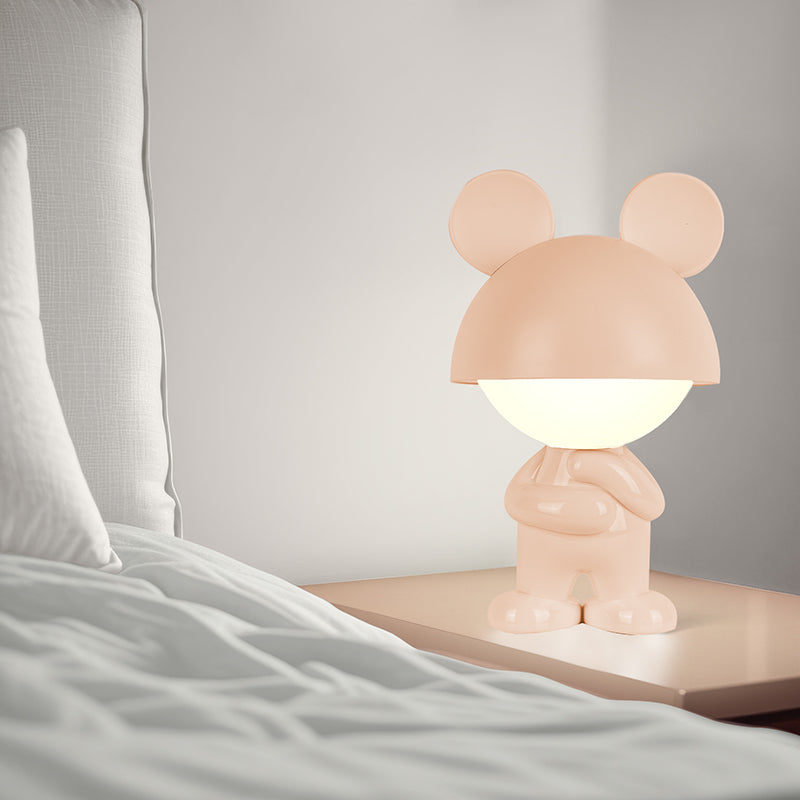 Lampka nocna LED z akumulatorem  Kite Dreamy Mouse K25-315-2-4, brzoskwiniowa