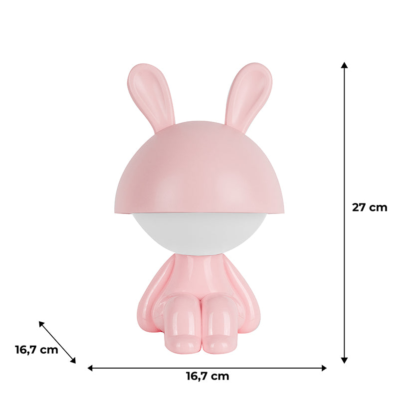 Lampka nocna LED z akumulatorem  Kite Cute Bunny K25-316-1-2, różowa