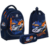 Шкільний набір Kite Education Hot Wheels SET_HW25-724S (рюкзак, пенал, сумка)