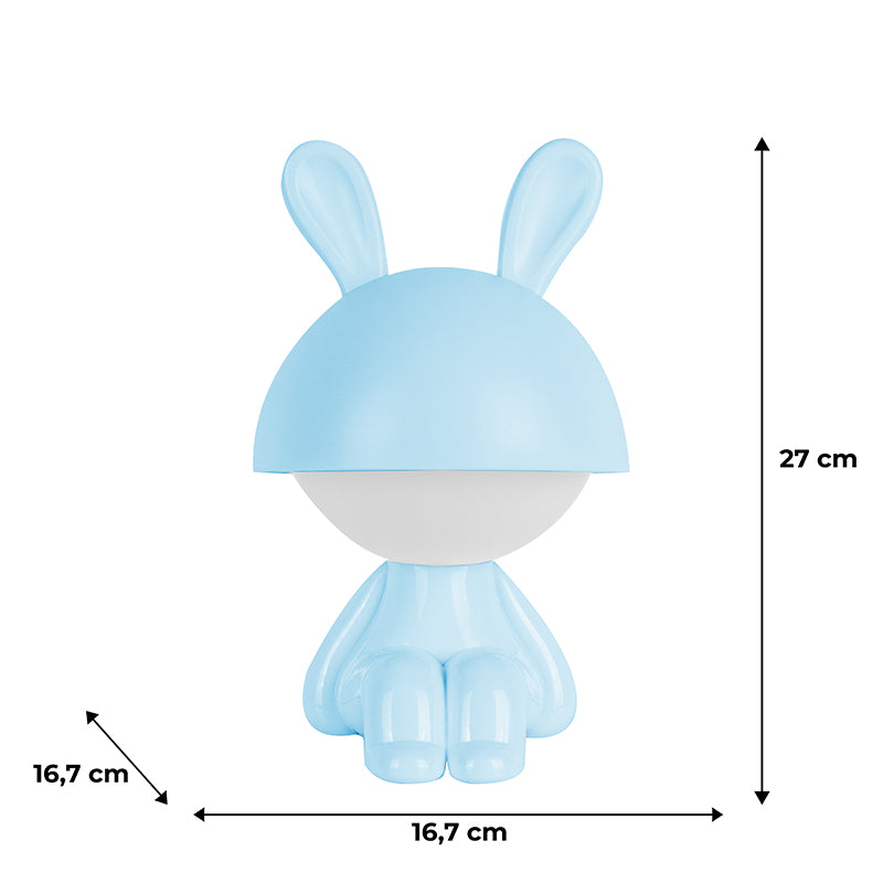 Lampka nocna LED z akumulatorem  Kite Cute Bunny K25-316-1-3, niebieska