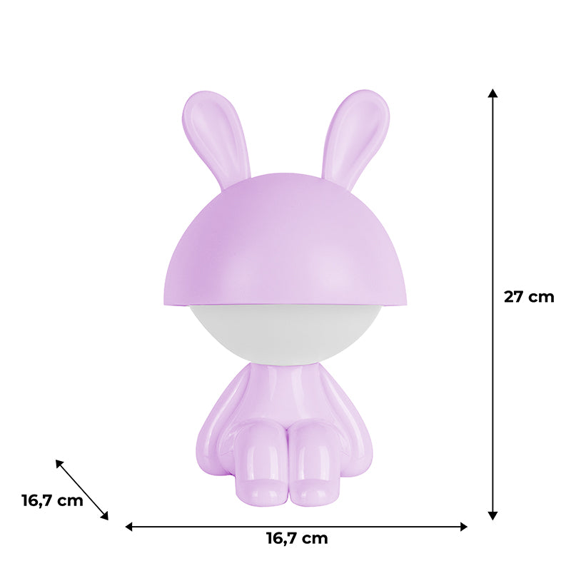 Lampka nocna LED z akumulatorem  Kite Cute Bunny K25-316-1-5, fioletowa