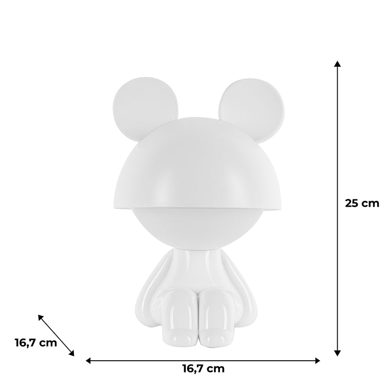 Lampka nocna LED z akumulatorem  Kite Cute Mouse K25-316-2-1, biała