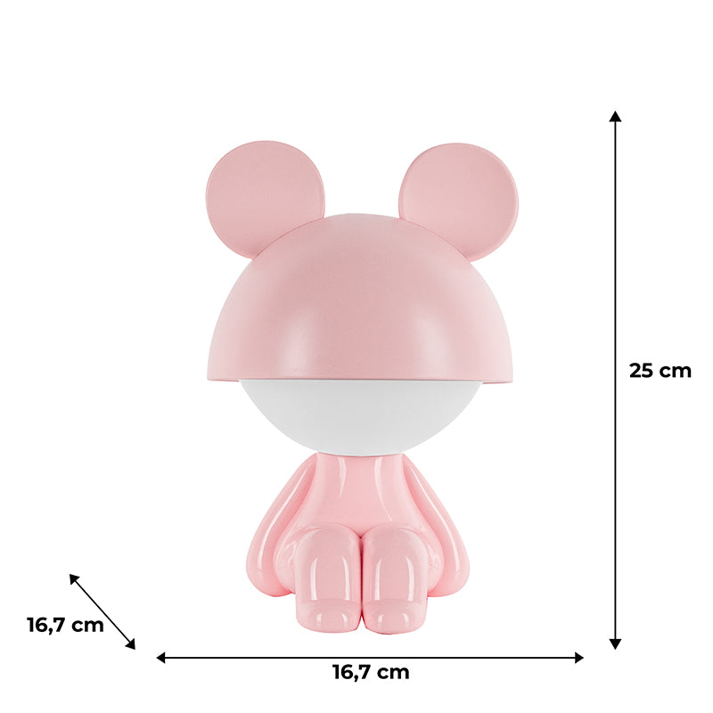 Lampka nocna LED z akumulatorem  Kite Cute Mouse K25-316-2-2, różowa