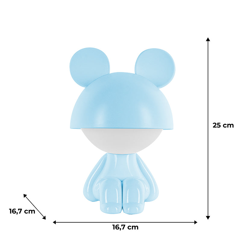 Lampka nocna LED z akumulatorem  Kite Cute Mouse K25-316-2-3, niebieska