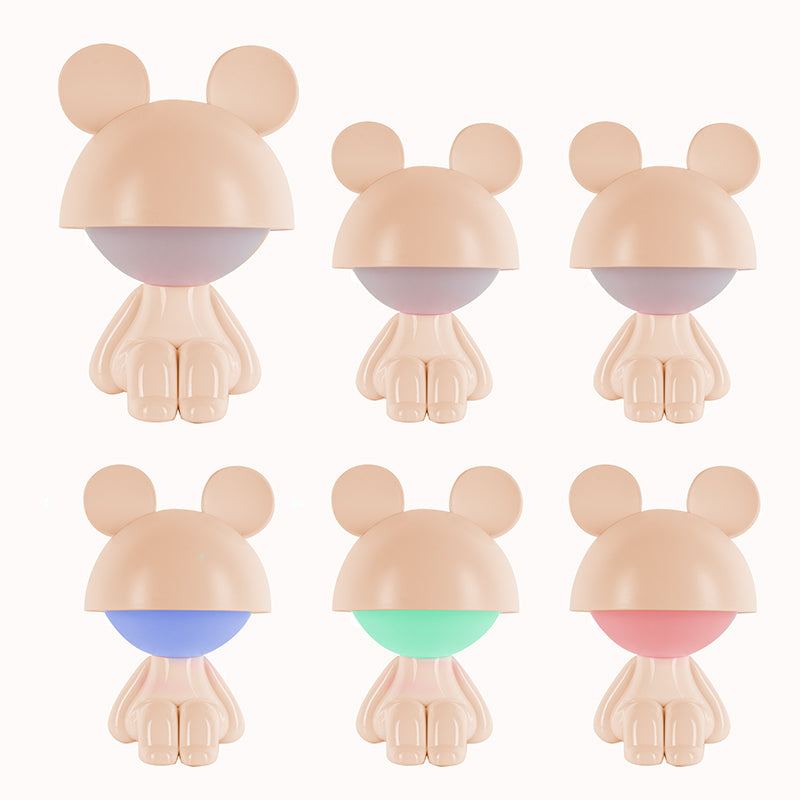 Lampka nocna LED z akumulatorem  Kite Cute Mouse K25-316-2-4, brzoskwiniowa