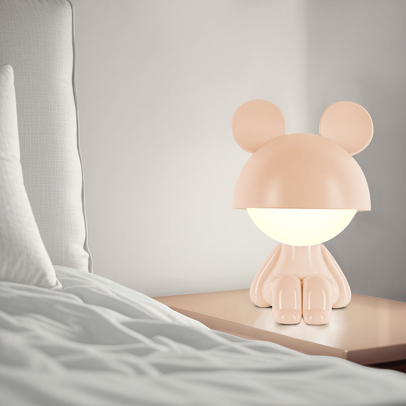 Lampka nocna LED z akumulatorem  Kite Cute Mouse K25-316-2-4, brzoskwiniowa