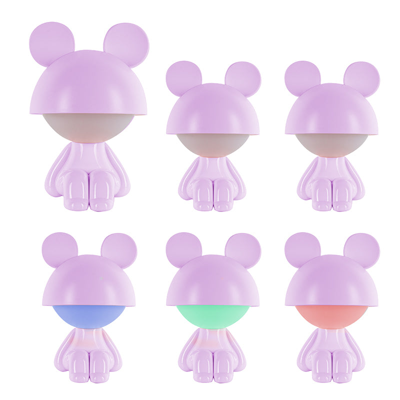 Lampka nocna LED z akumulatorem  Kite Cute Mouse K25-316-2-5, fioletowa