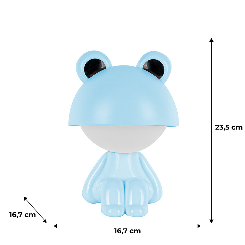 Lampka nocna LED z akumulatorem  Kite Cute Froggy K25-316-3-3, niebieska