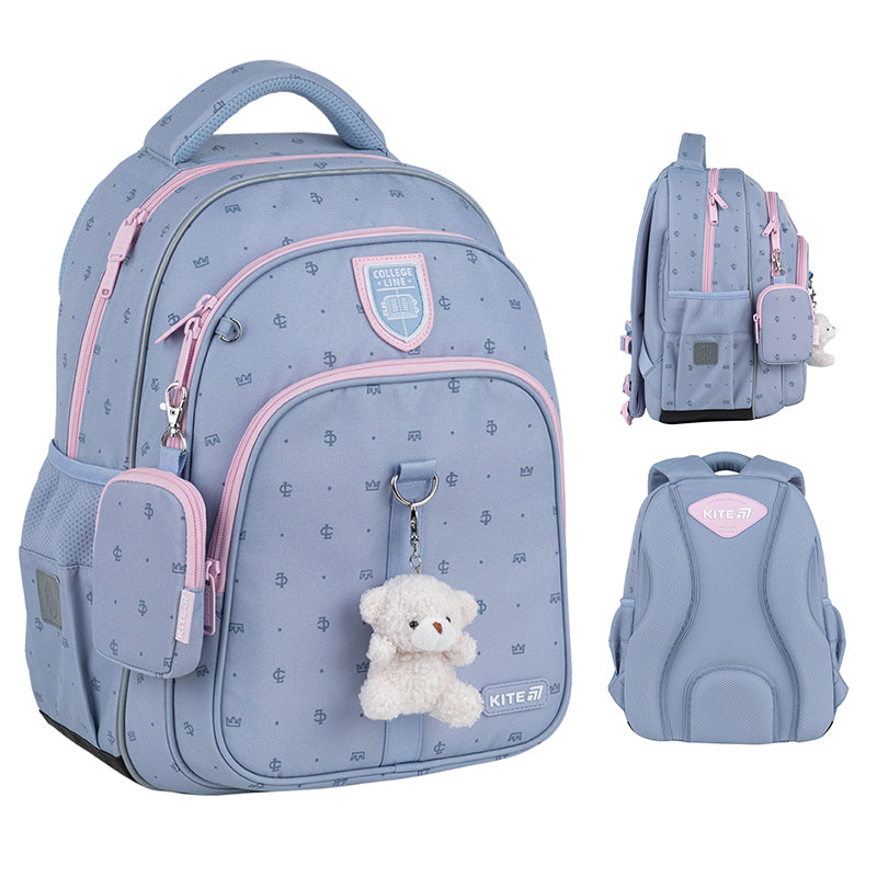 Шкільний набір Kite Education College Line Girl SET_K25-763M-1 (рюкзак, пенал, сумка)